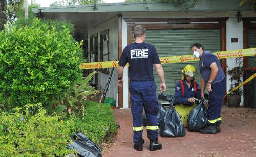 LOCKDOWN: A car crash set off an asbestos alert at Arrawarra Headland on Saturday. LOCKDOWN: A car crash set off an asbestos alert at Arrawarra Headland on Saturday.